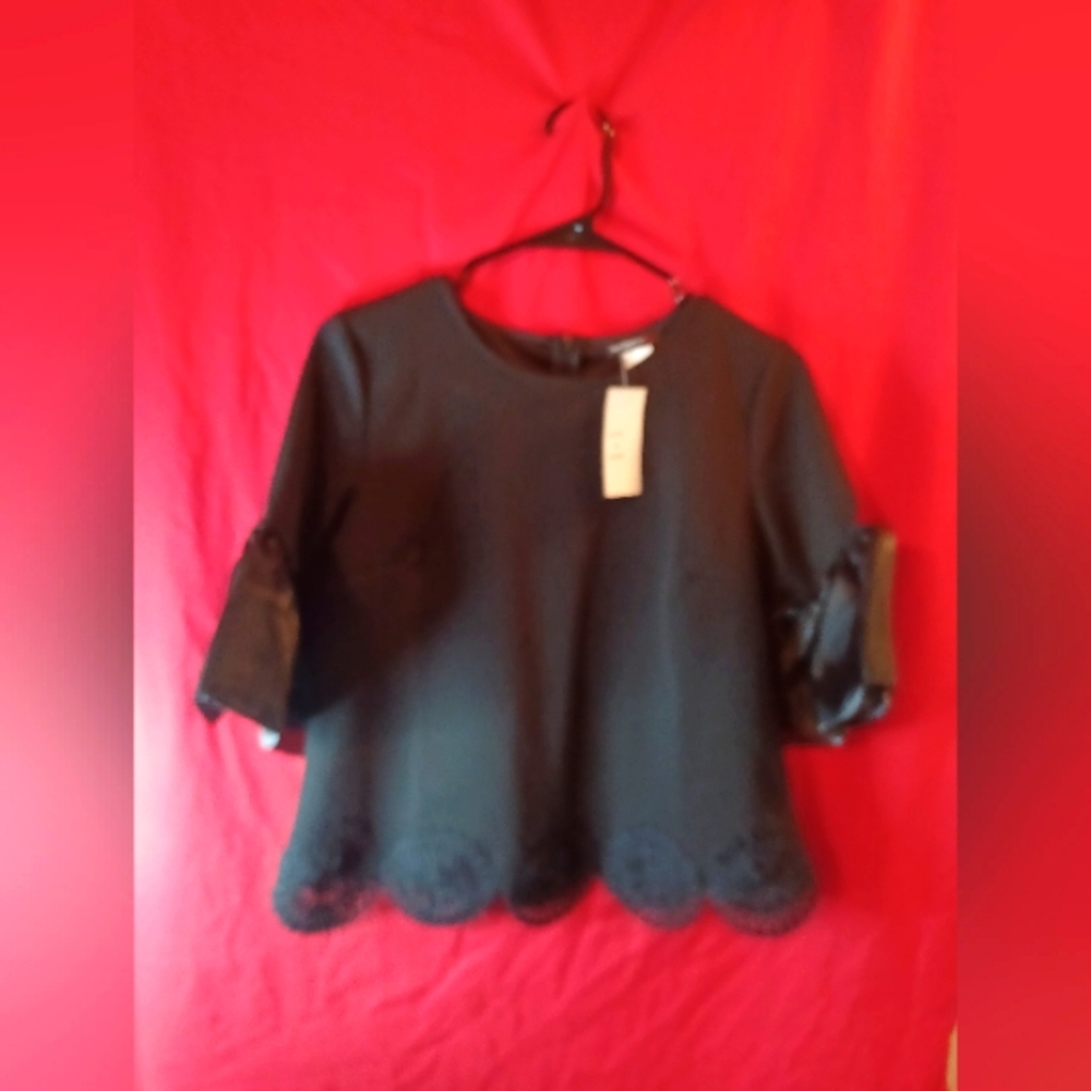 Evening Black Blouse